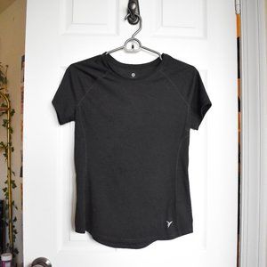 Old Navy Black Semi-Fitted Active T-Shirt Size XS